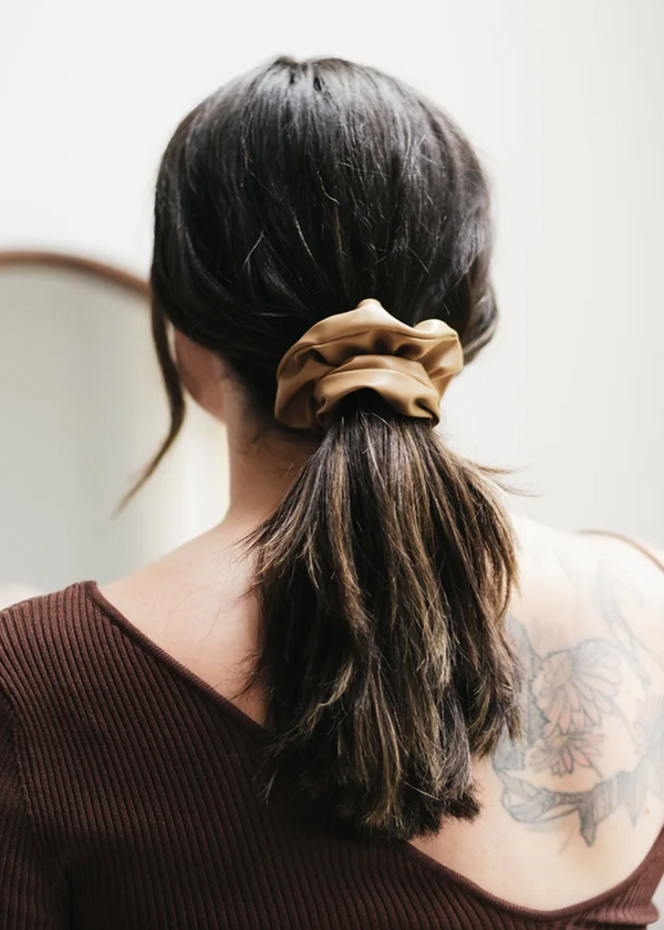 Vegan Leather Scrunchies