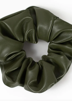 Vegan Leather Scrunchies