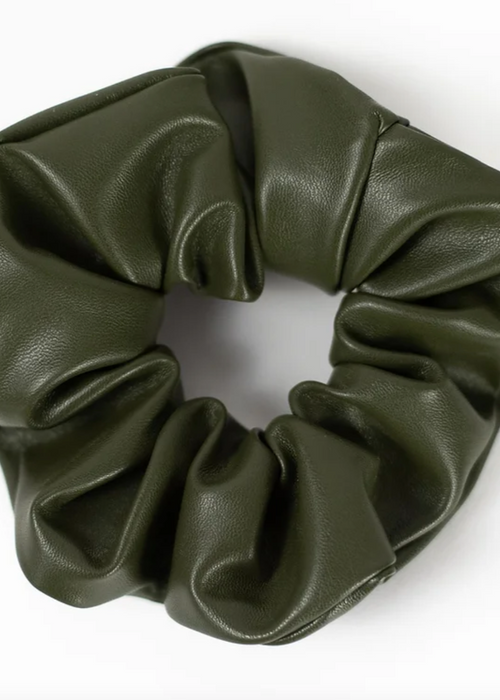 Vegan Leather Scrunchies