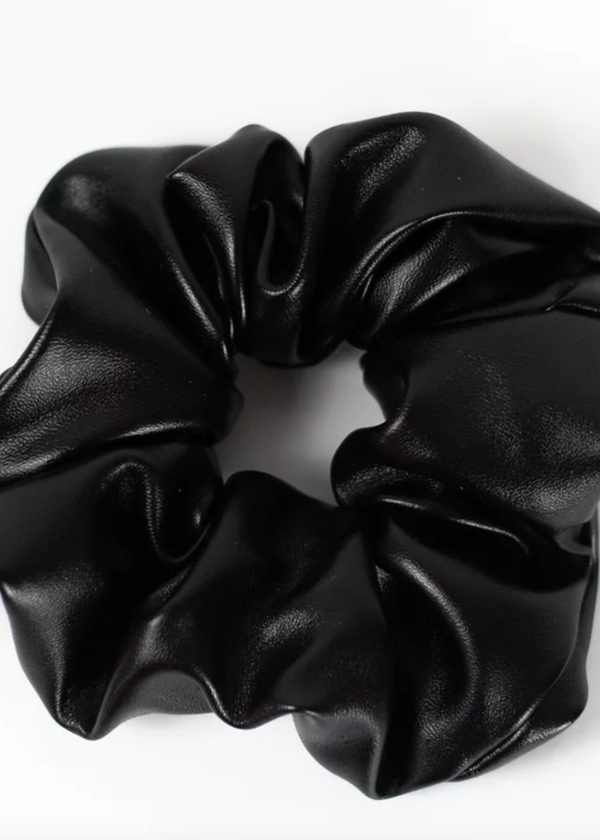 Vegan Leather Scrunchies