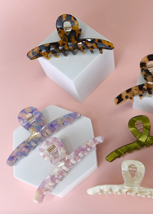 Joanna Cellulose Acetate Hair Claw Clips