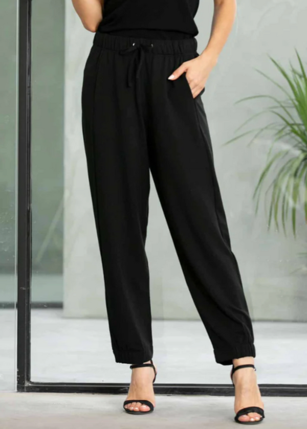 black joggers