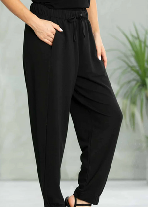 black bamboo joggers