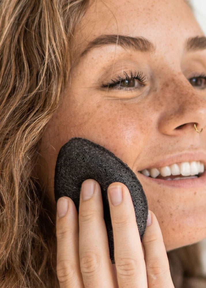 Konjac Facial Sponge - Bamboo Charcoal