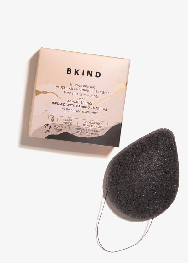 Konjac Facial Sponge - Bamboo Charcoal