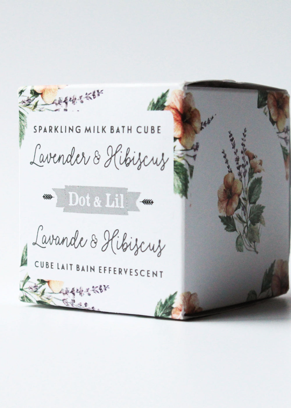 Lavender & Hibiscus Sparking Milk Bath Cube