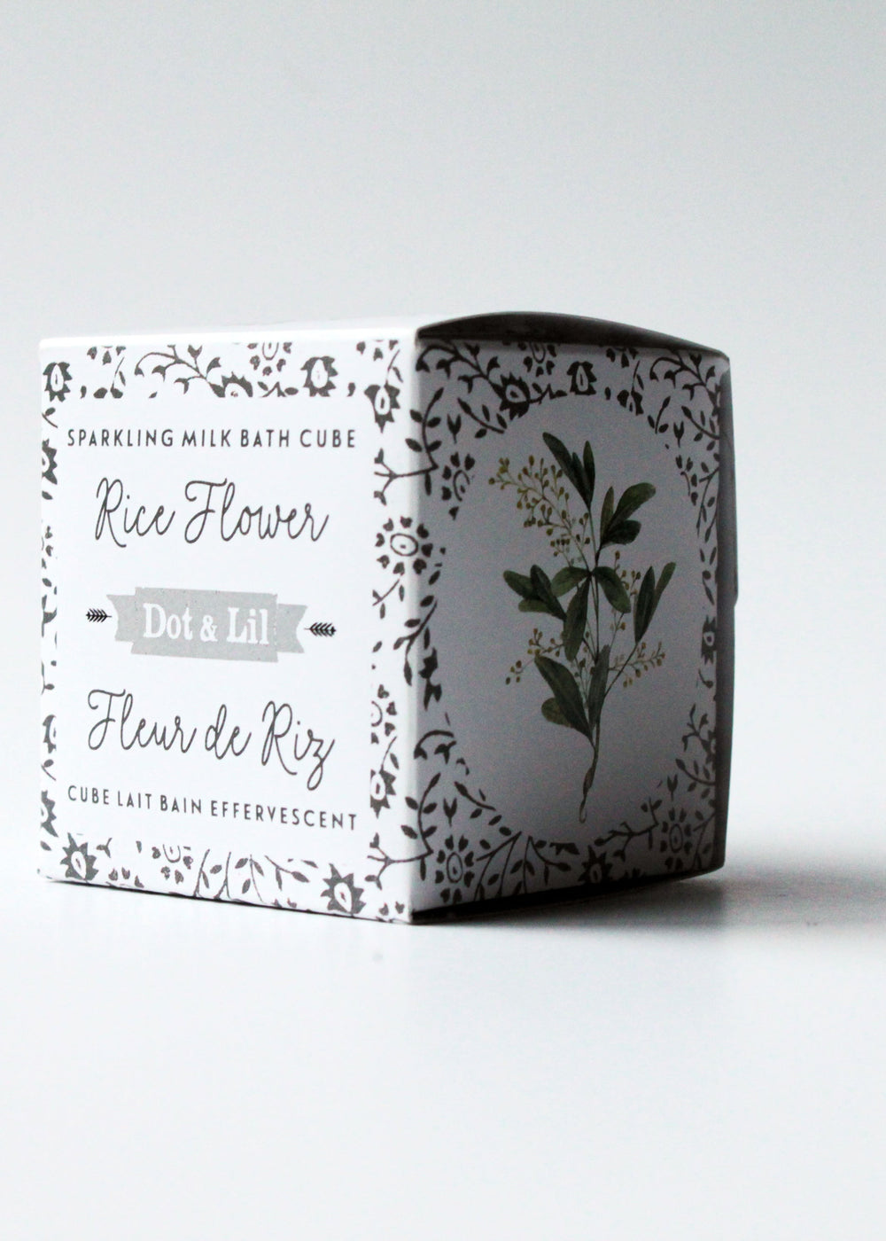 Rice Flower Sparkling Milk Bath Cube