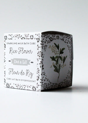 Rice Flower Sparkling Milk Bath Cube